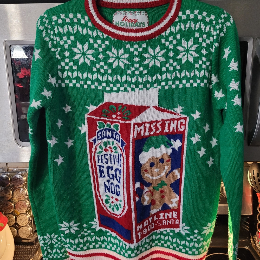 Green Festive Sweater